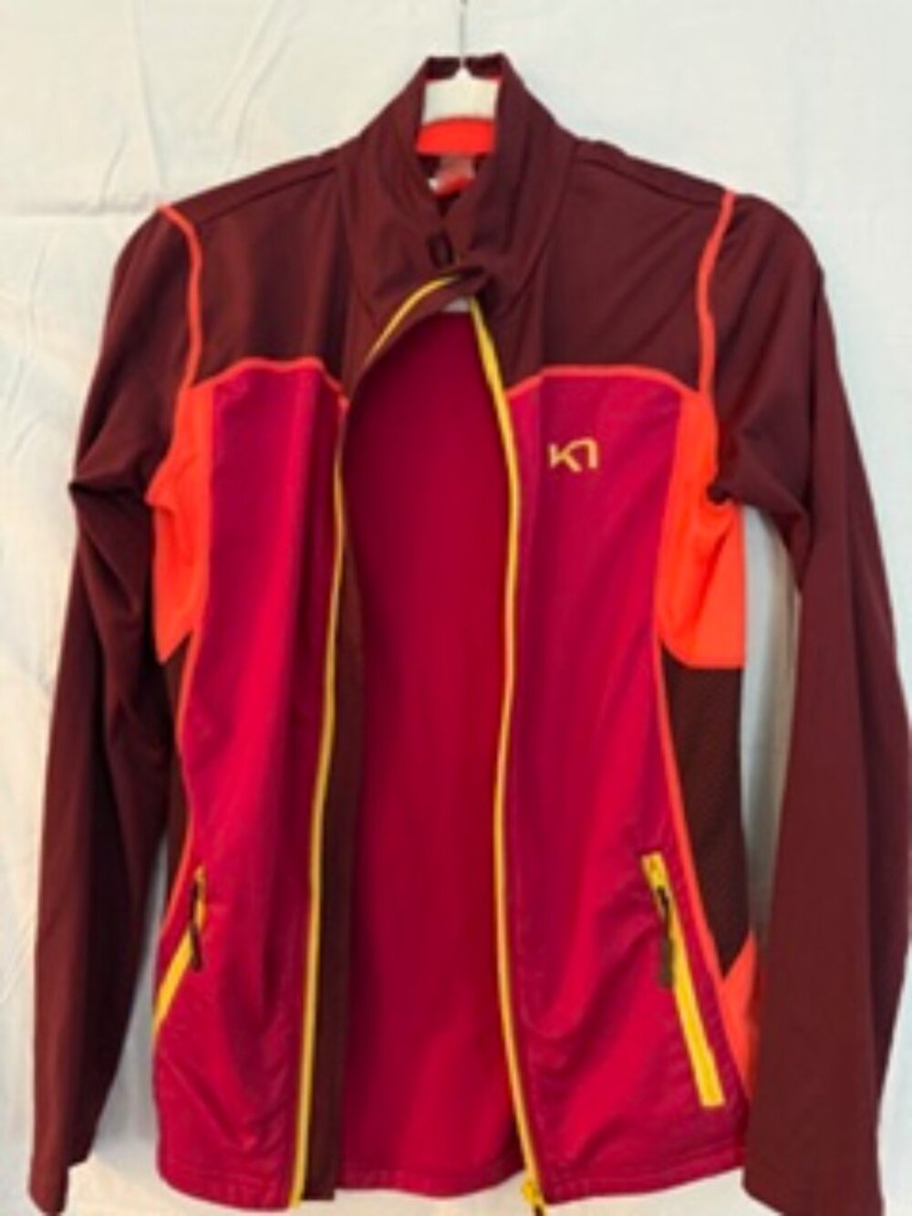 Kari Traa Athletic Jacket Women's Medium Running Training Zip Up